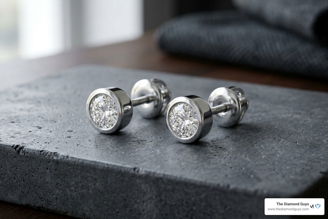 Shine Bright with Platinum Studs for Men