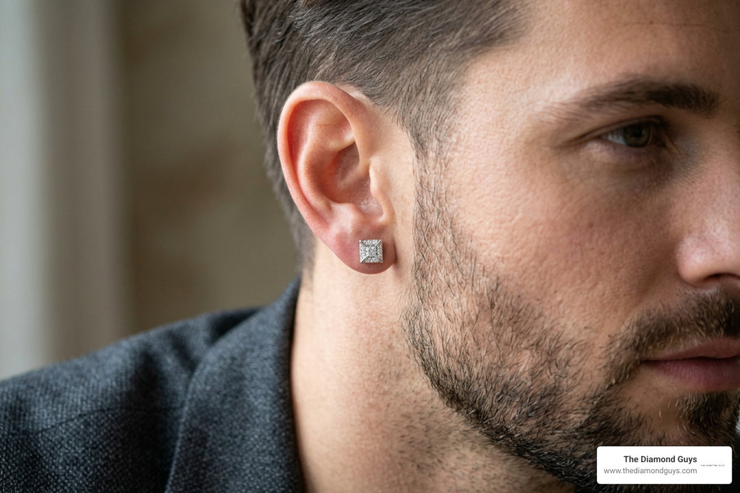Why White Gold Is the Sharpest Metal for Men's Diamond Earrings
