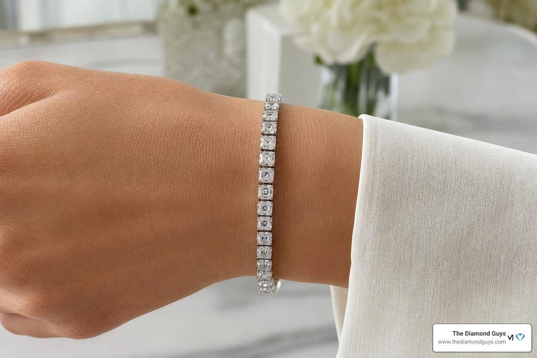 Asscher Cut Tennis Bracelets: Modern Sparkle with a Vintage Soul