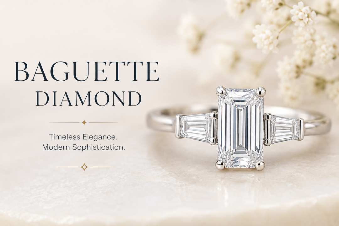 What is a baguette diamond?