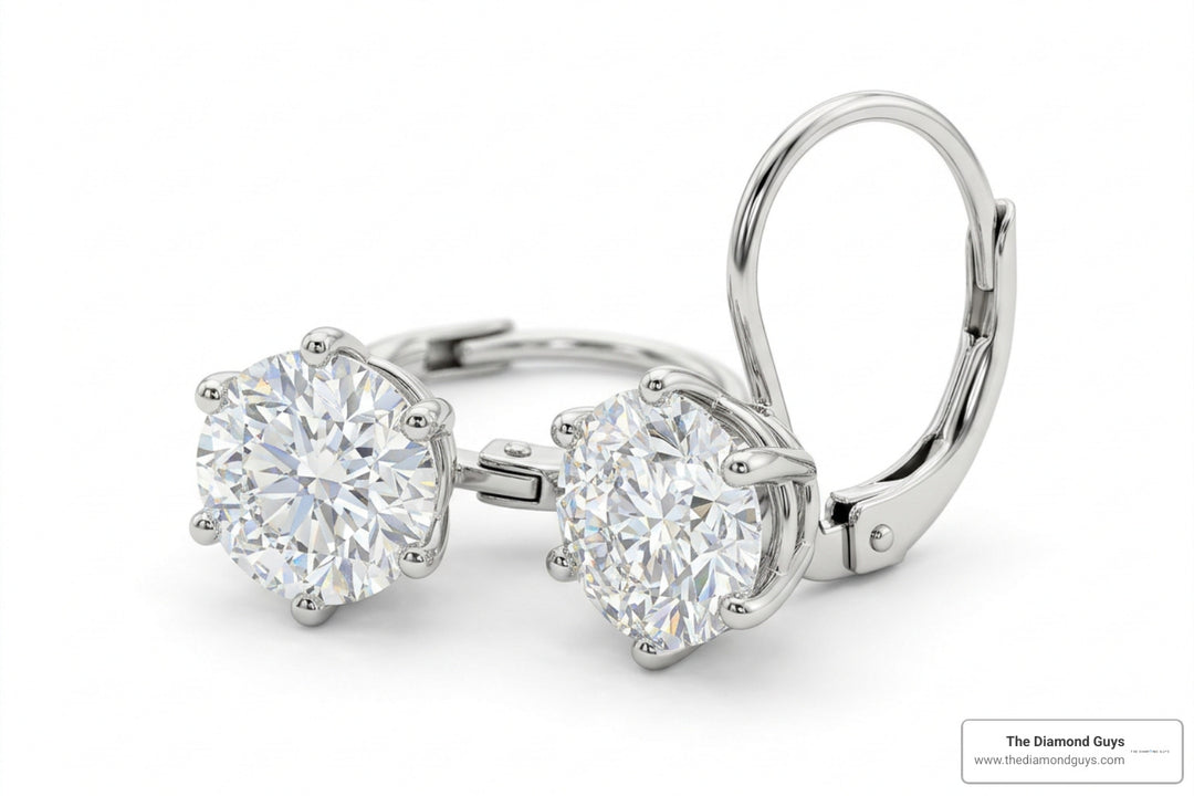 Find the Most Secure Sparkle with 1 Carat Leverback Drops
