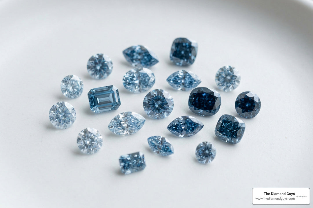 Shine Bright with 1 Carat Blue Diamond Earrings