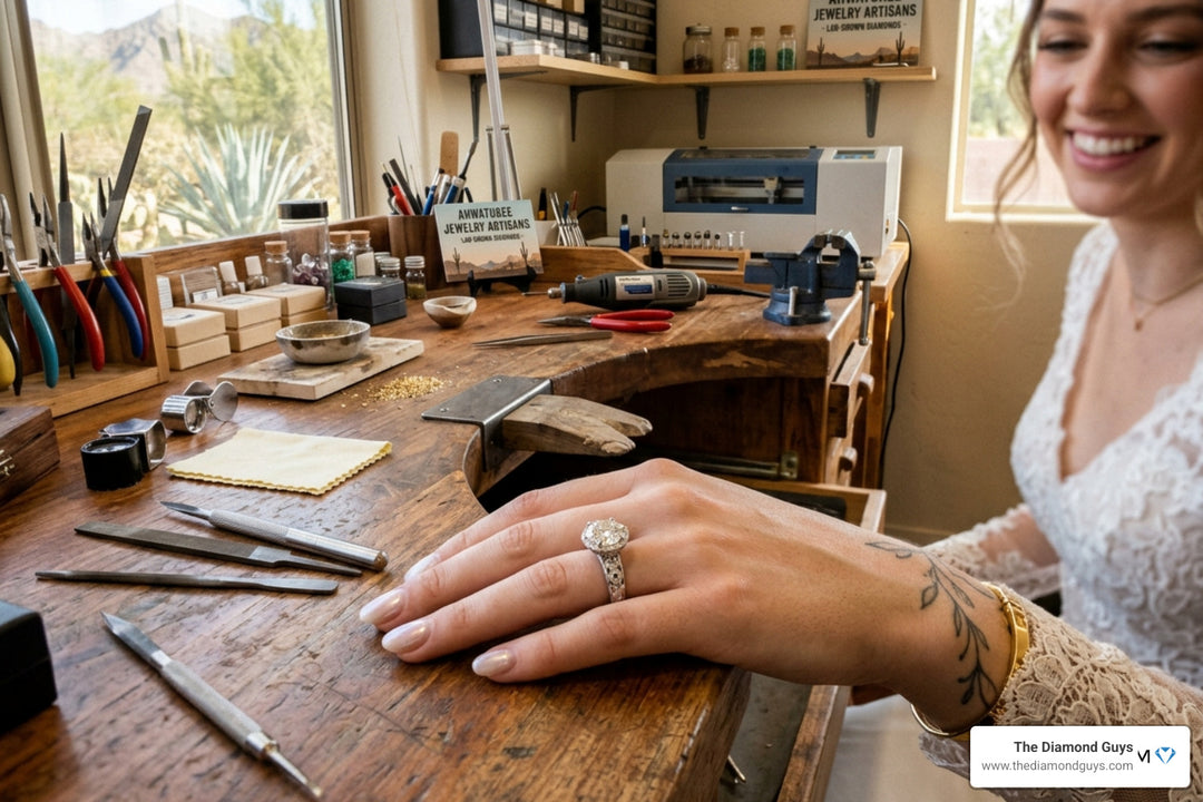 Ahwatukee Custom Wedding Rings: From Lab-Grown to Ethical Sparkle