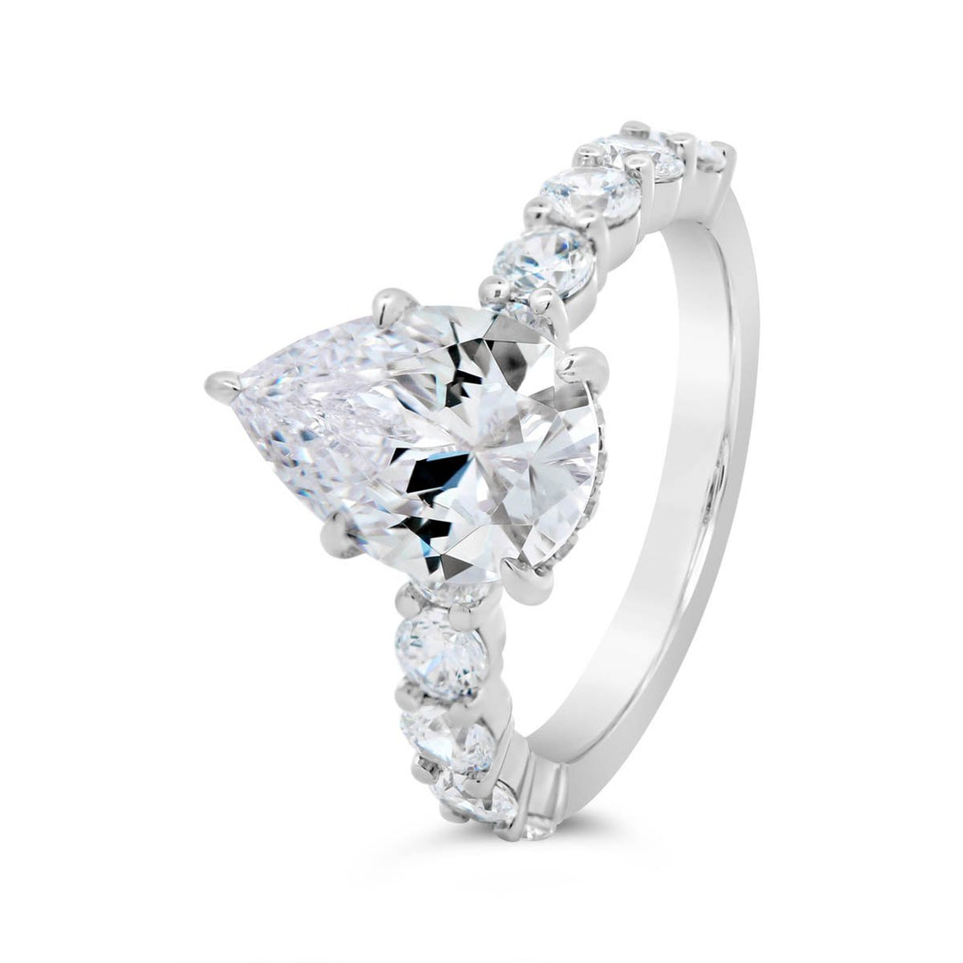 Diamond Engagement Ring with Hidden Halo - YJC6011R-PS - The Diamond Guys