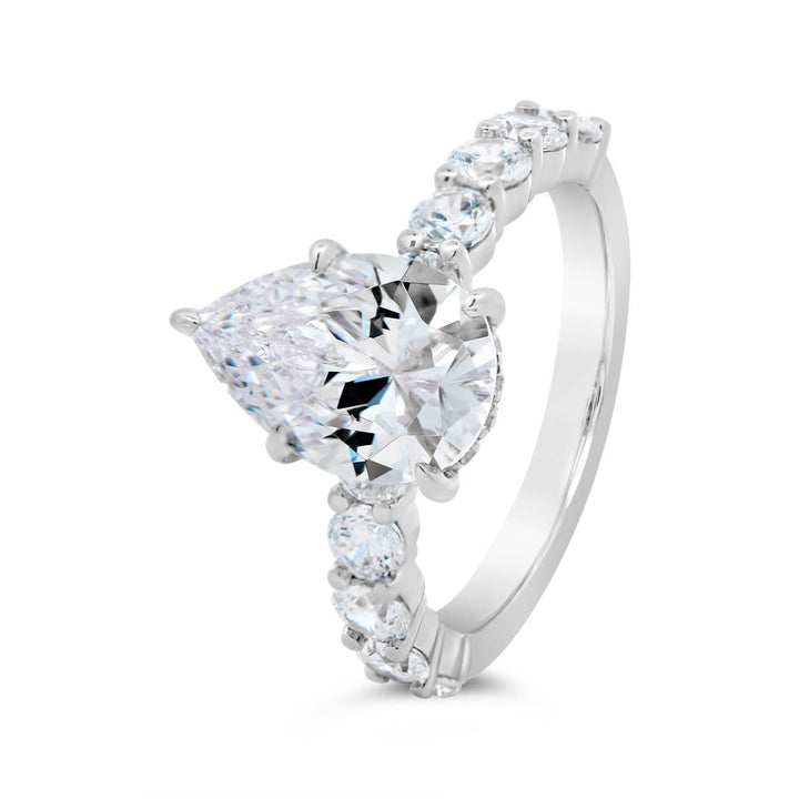 Diamond Engagement Ring with Hidden Halo - YJC6011R-PS - The Diamond Guys