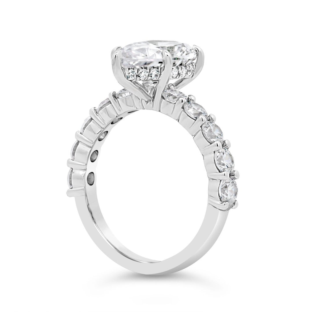 Diamond Engagement Ring with Hidden Halo - YJC6011R-PS - The Diamond Guys