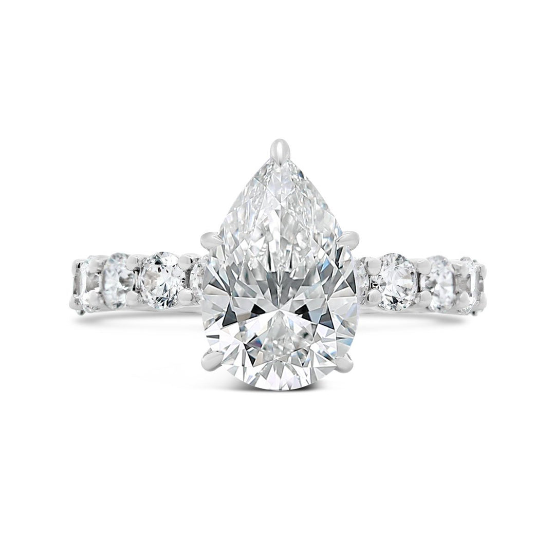 Diamond Engagement Ring with Hidden Halo - YJC6011R-PS - The Diamond Guys