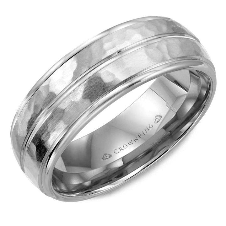 Men's Modern 8mm Wide Wedding Band - WB-9051 - The Diamond Guys