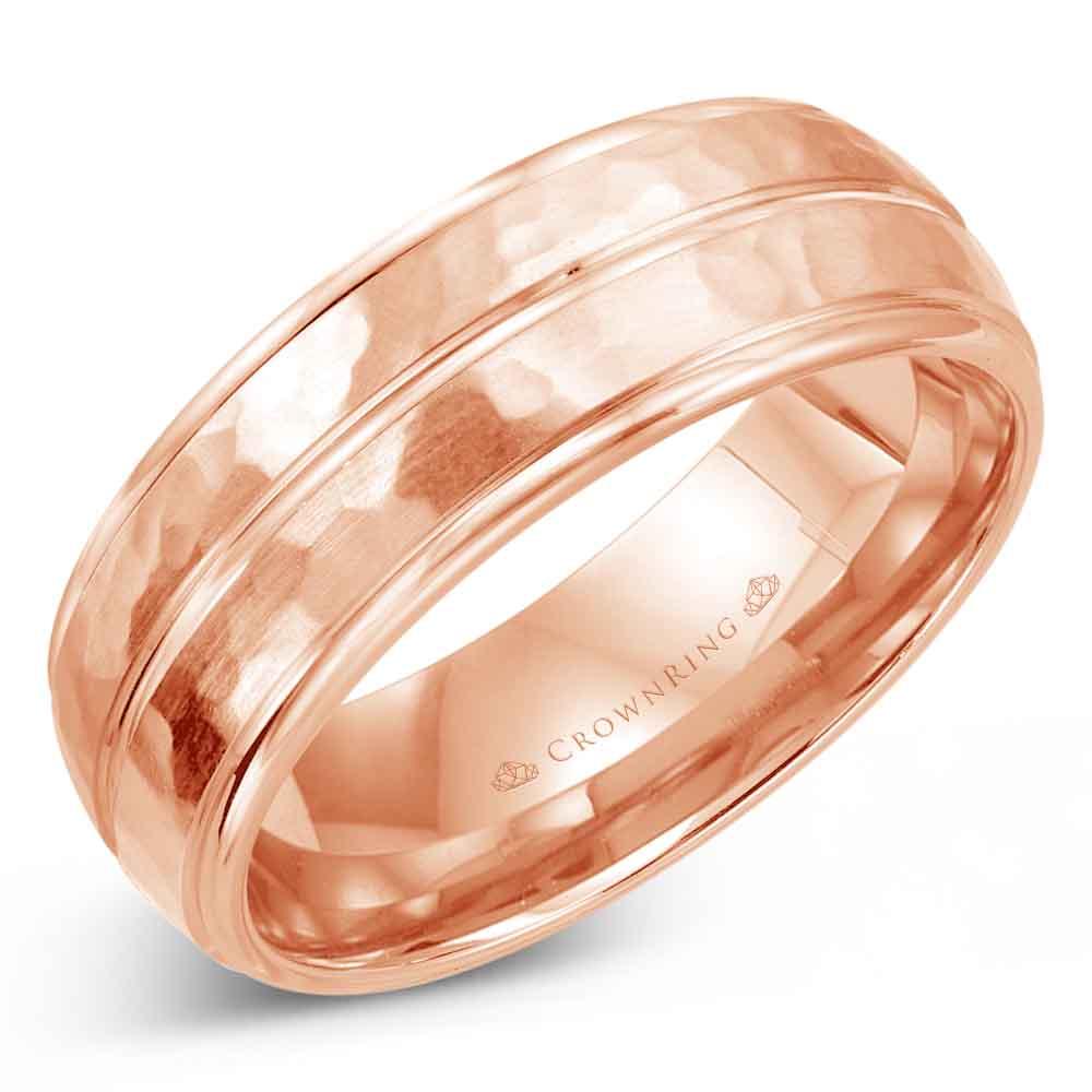 Men's Modern 8mm Wide Wedding Band - WB-9051 - The Diamond Guys