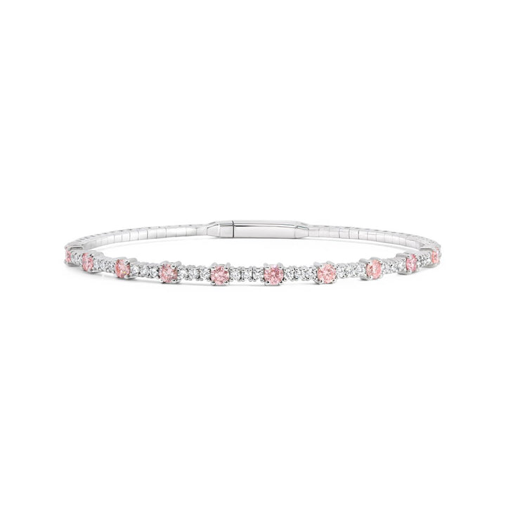 Lab Grown Pink Diamond Bangle  - BRDIAL397