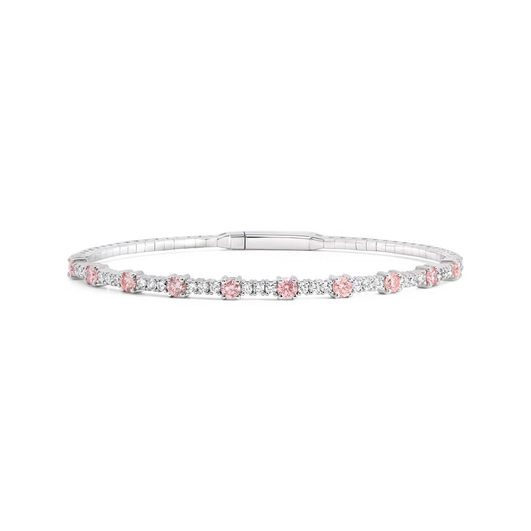 Lab Grown Pink Diamond Bangle - BRDIAL397