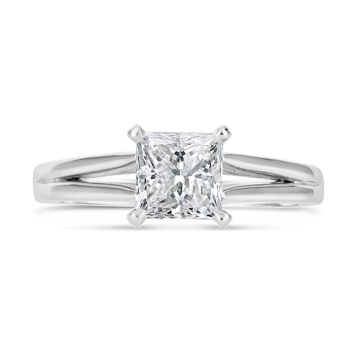 Split Shank Solitaire Diamond Engagement Ring - The Diamond Guys