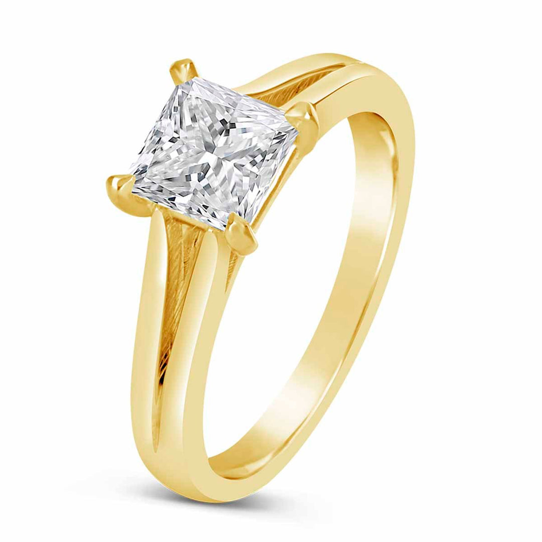 Split Shank Solitaire Diamond Engagement Ring - The Diamond Guys