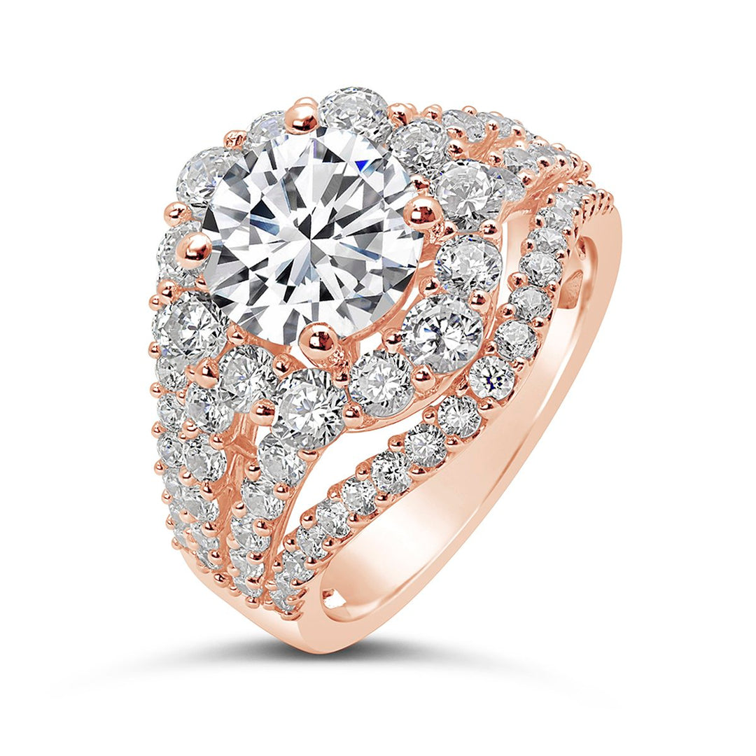 Diamond Halo Engagement Ring Setting - The Diamond Guys
