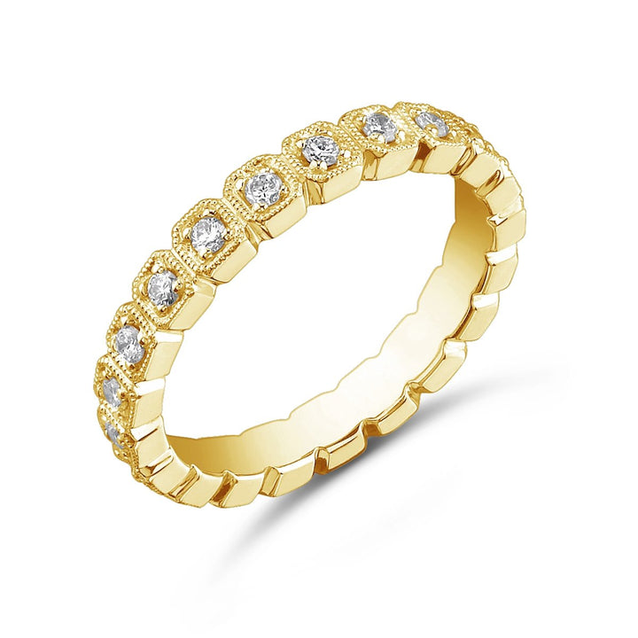 Vintage Inspired Diamond Eternity Band - JBJ6285R