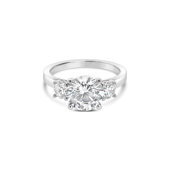 Three Stone Diamond Engagement Ring