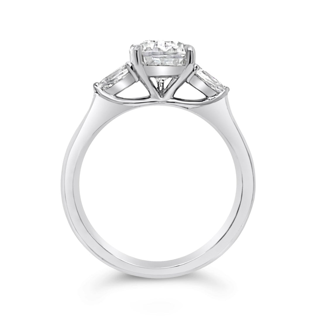 Three Stone Diamond Engagement Ring