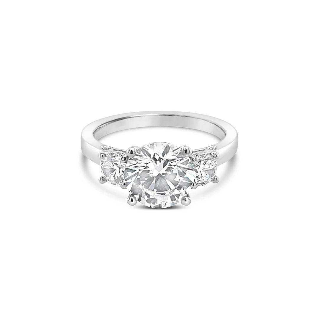 Three Stone Diamond Engagement Ring