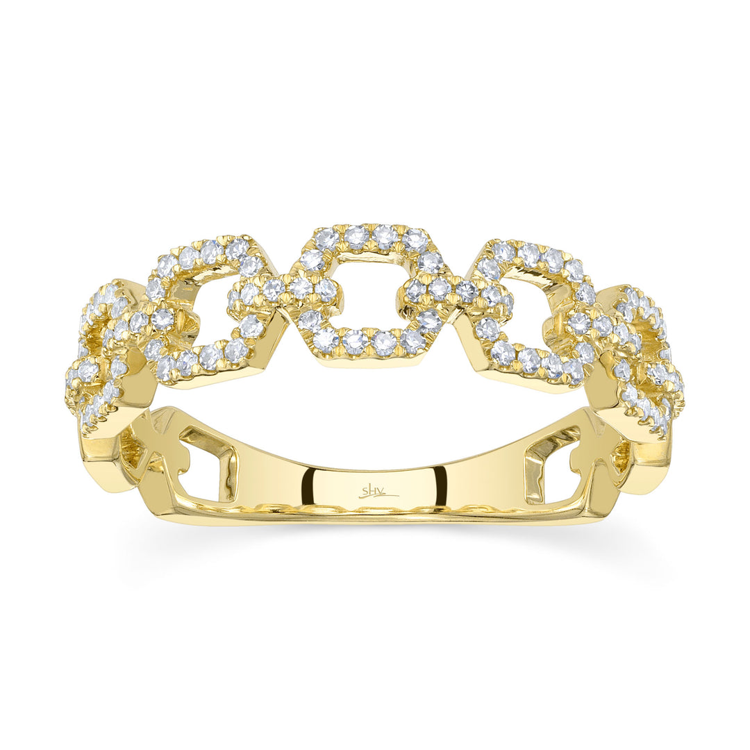 Shy Creation Diamond Link Ring