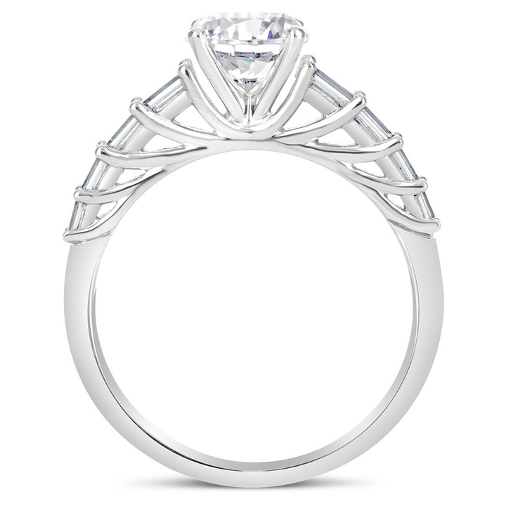 Classic Baguette Diamond Engagement Ring