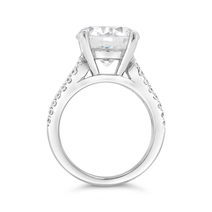Wide Band Diamond Engagement Ring - YJC3542R - The Diamond Guys