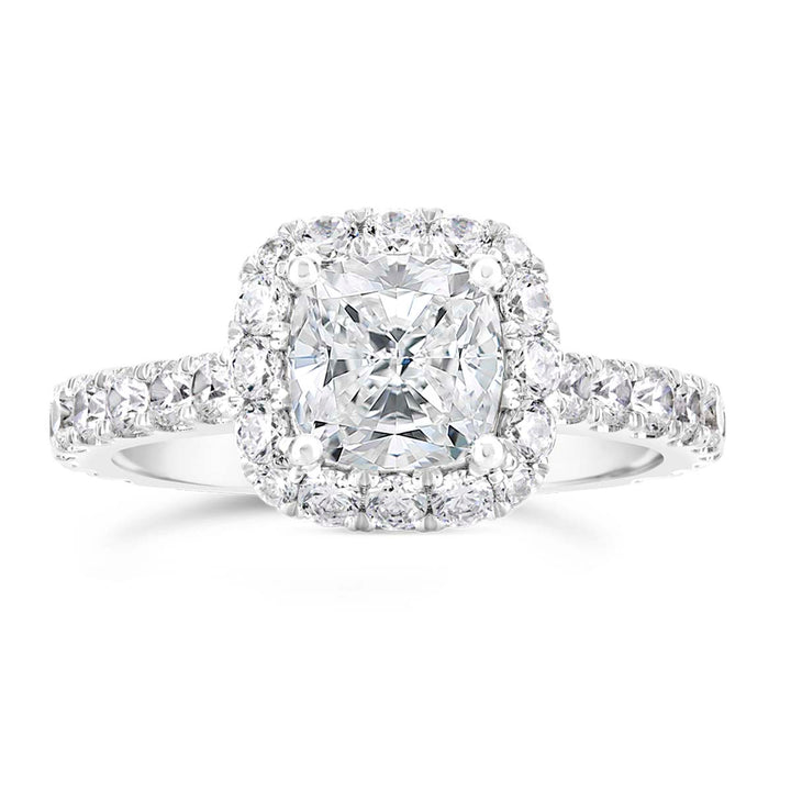 Diamond Halo Engagement Ring