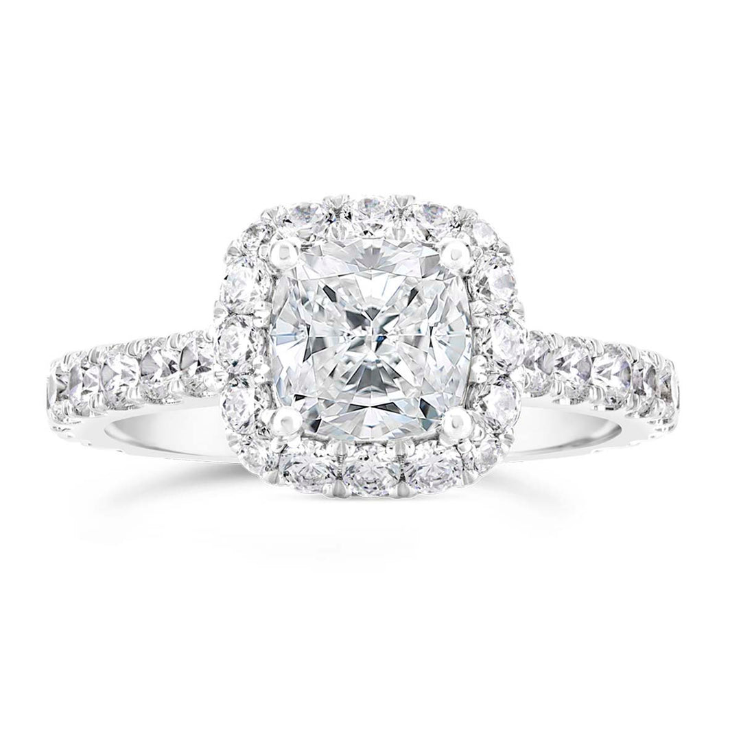 Diamond Halo Engagement Ring - The Diamond Guys
