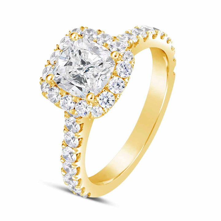 Diamond Halo Engagement Ring - The Diamond Guys
