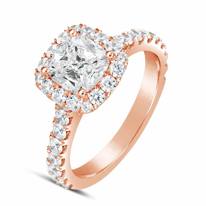 Diamond Halo Engagement Ring - The Diamond Guys