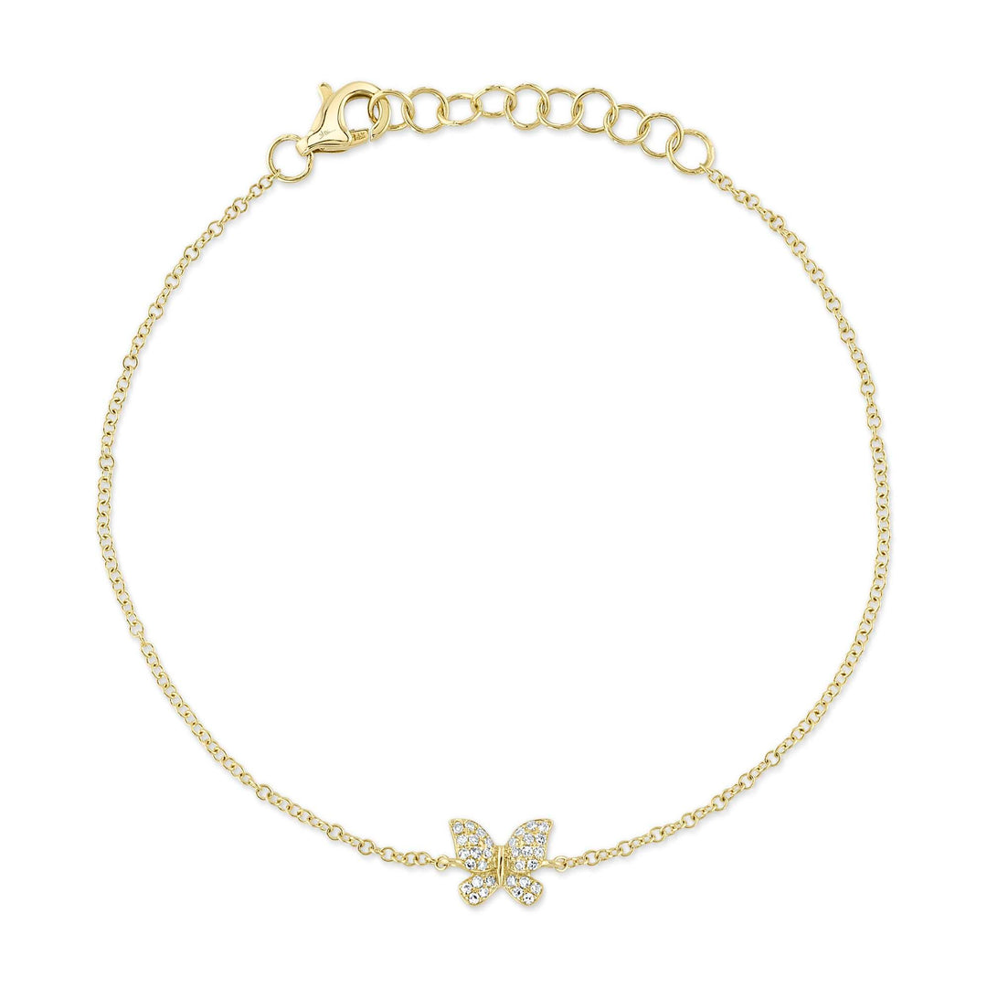 Shy Creation Diamond Butterfly Bracelet - The Diamond Guys