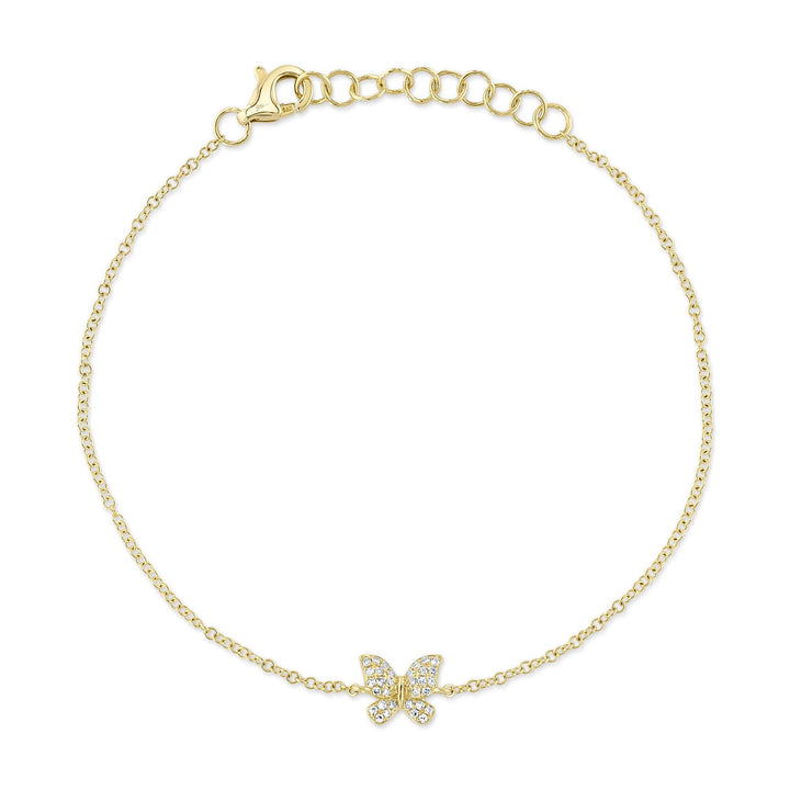 Shy Creation Diamond Butterfly Bracelet - The Diamond Guys