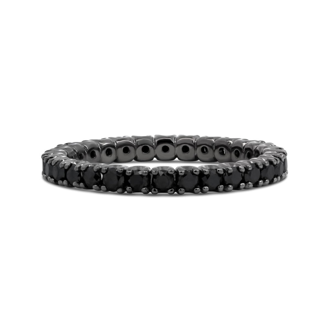 Black Diamond with Black Rhodium Eternity Band - AR0977