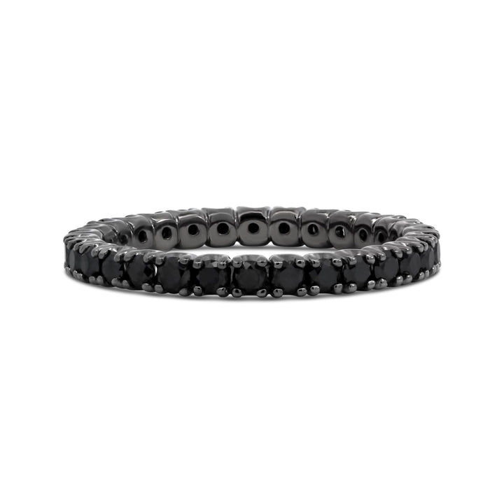 Black Diamond with Black Rhodium Eternity Band - AR0977