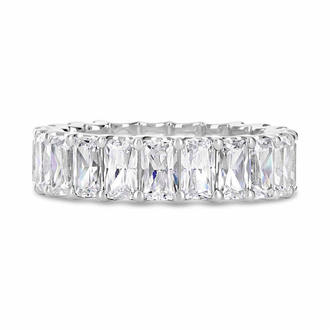 Radiant Cut Eternity Band  -  HR.7333190 - The Diamond Guys