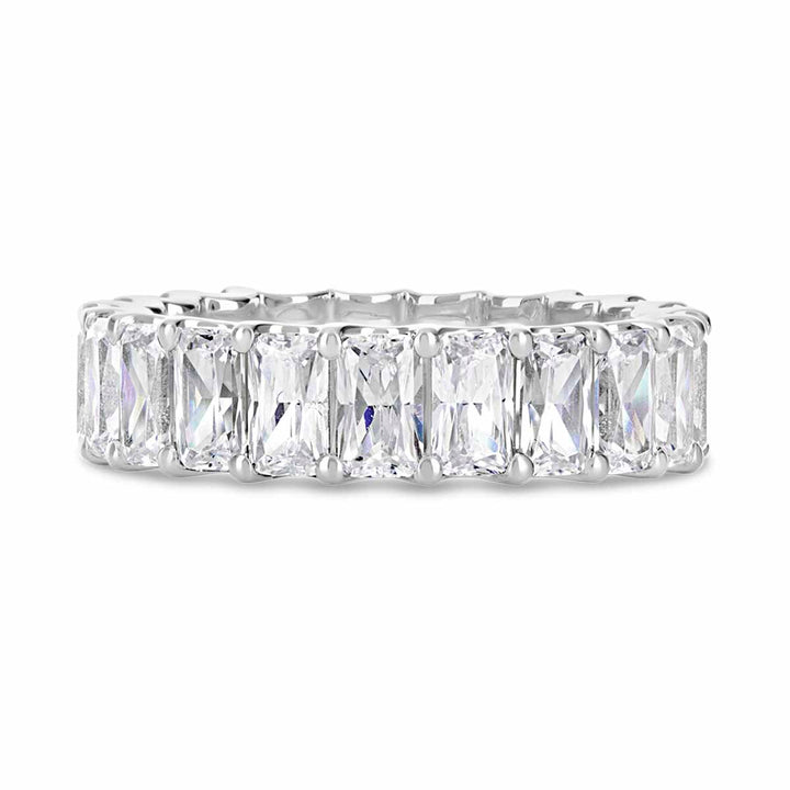 Radiant Cut Eternity Band  -  HR.7333190 - The Diamond Guys