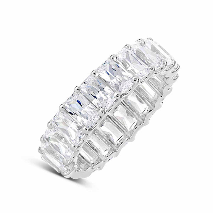 Radiant Cut Eternity Band  -  HR.7333190 - The Diamond Guys