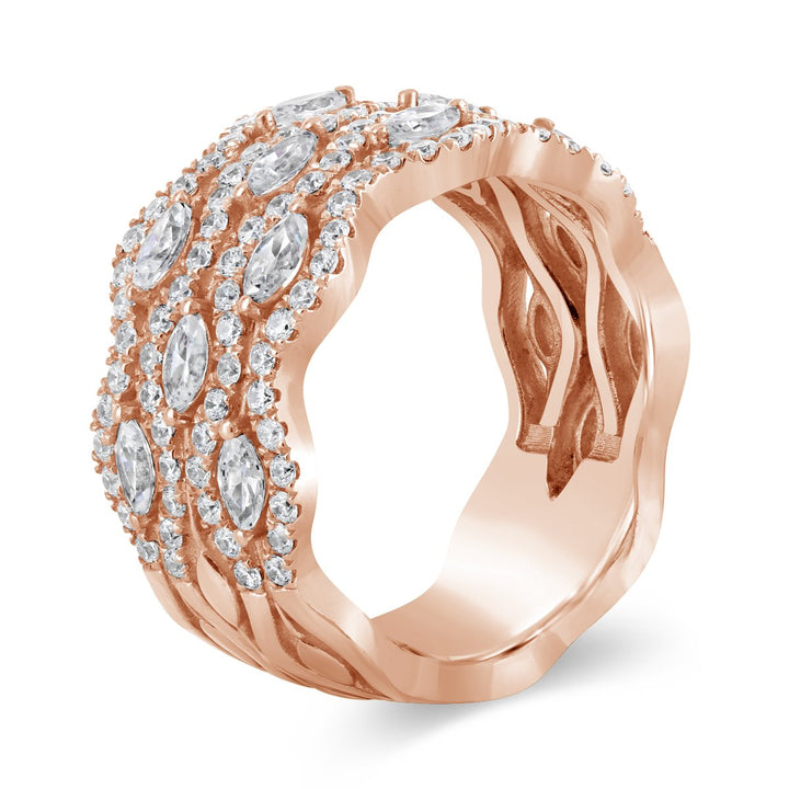 Wide Diamond Band - YJM3241R