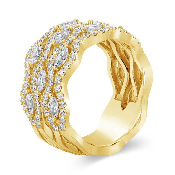 Wide Diamond Band - YJM3241R