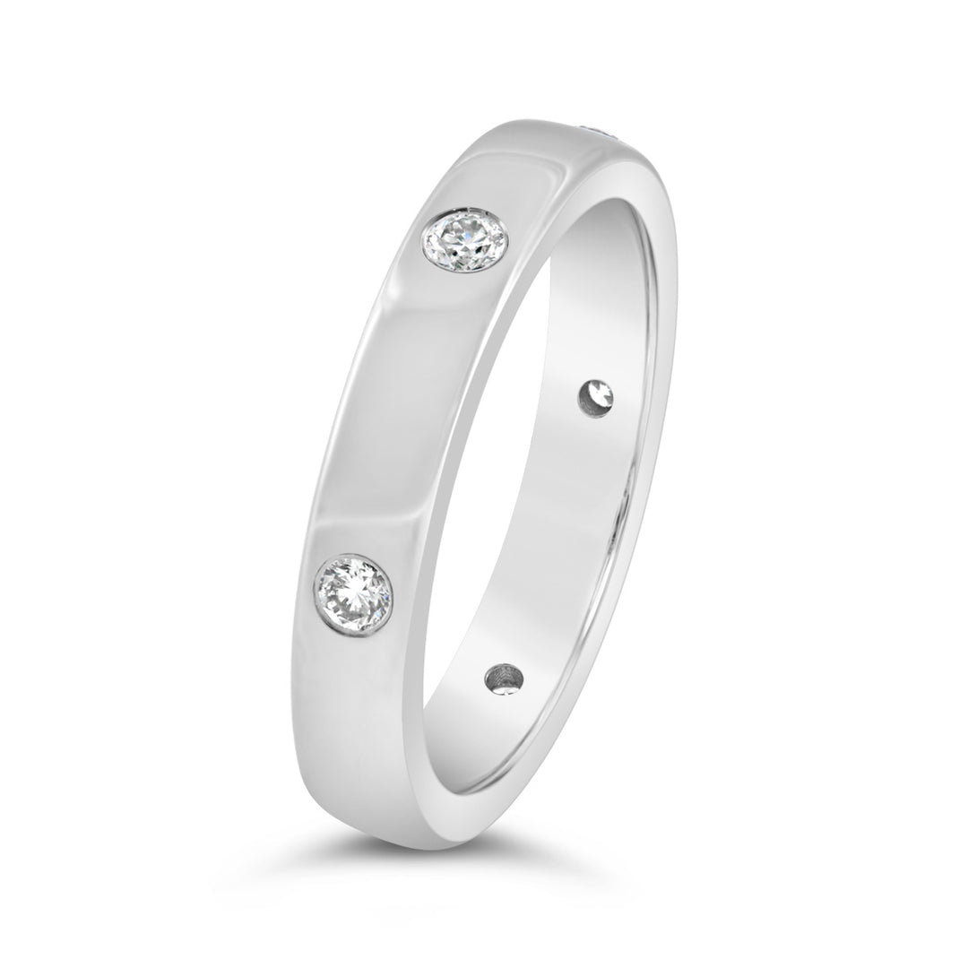Diamond Flush Set Ring
