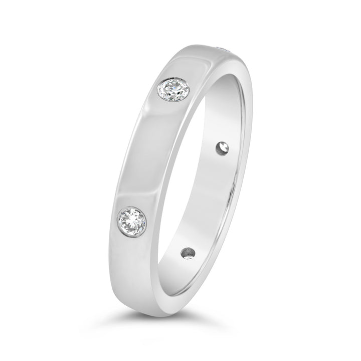 Diamond Flush Set Ring