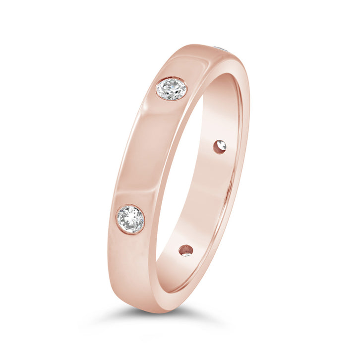 Diamond Flush Set Ring