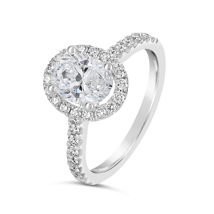 Diamond Halo Engagement Ring - ARD1868