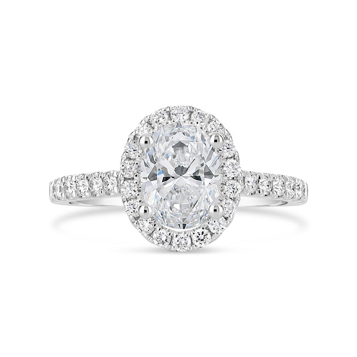 Diamond Halo Engagement Ring