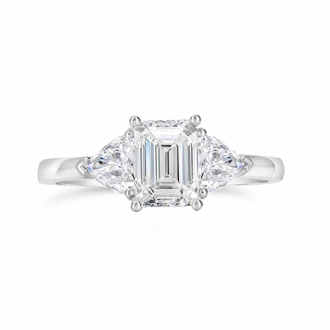 Classic Three Stone Diamond Engagement Ring