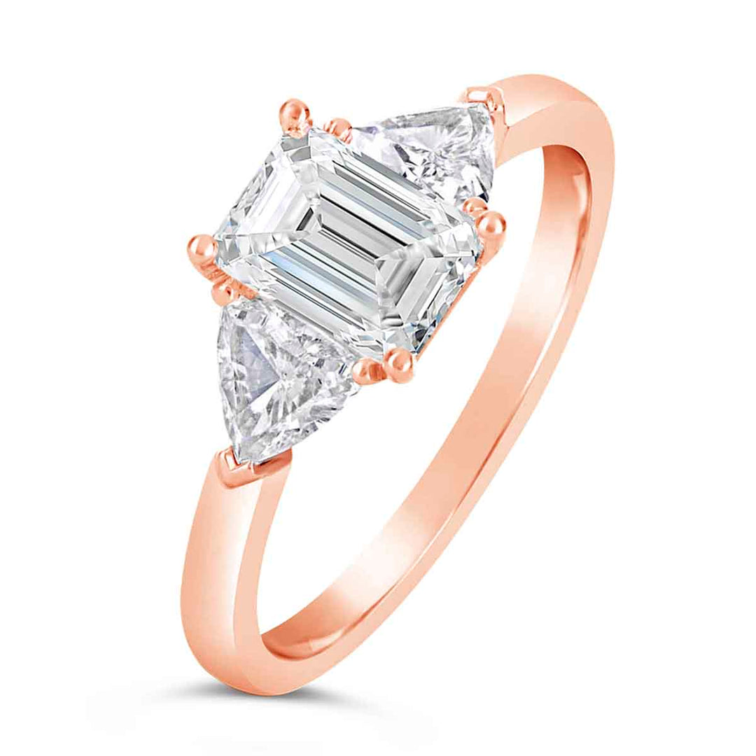 Classic Three Stone Diamond Engagement Ring