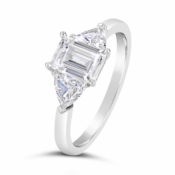 Classic Three Stone Diamond Engagement Ring