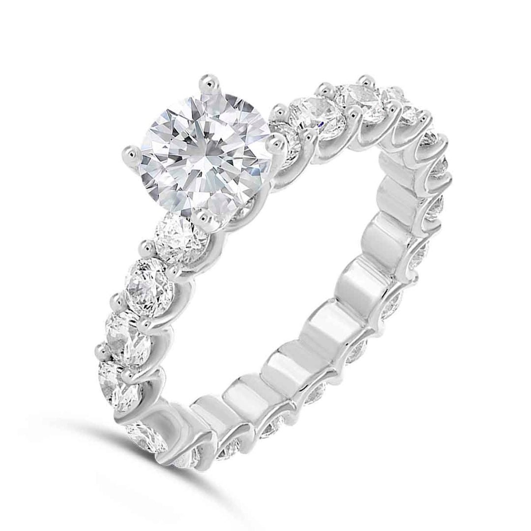 Diamond Eternity Engagement Ring - The Diamond Guys