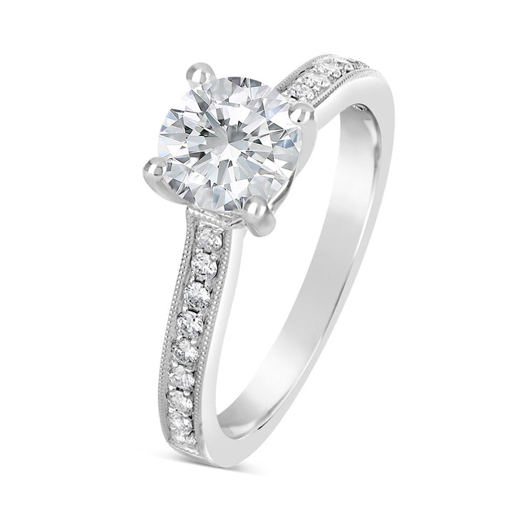Vintage Inspired Diamond Engagement Ring - The Diamond Guys