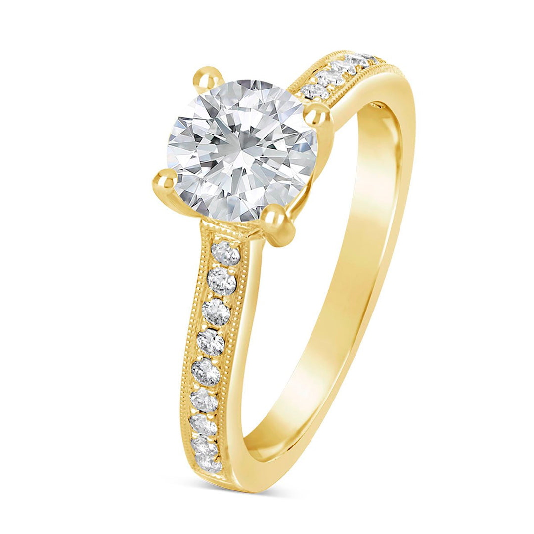 Vintage Inspired Diamond Engagement Ring - The Diamond Guys