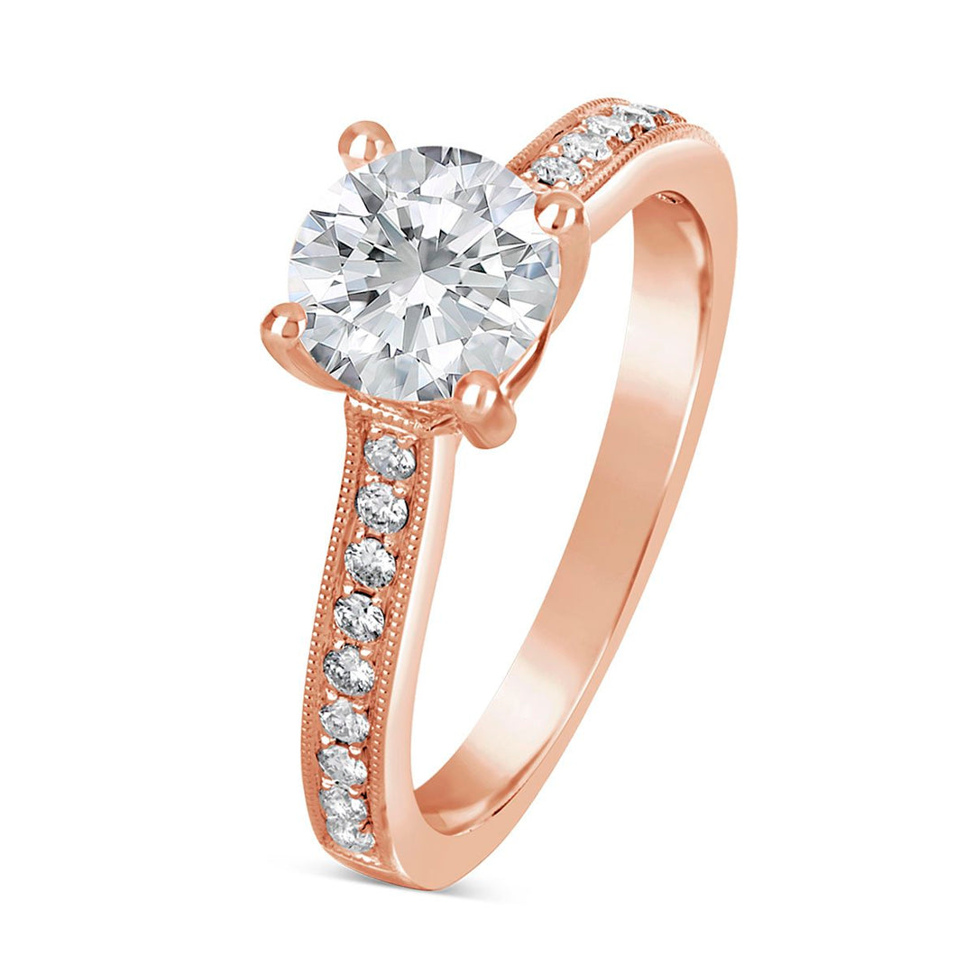 Vintage Inspired Diamond Engagement Ring - The Diamond Guys